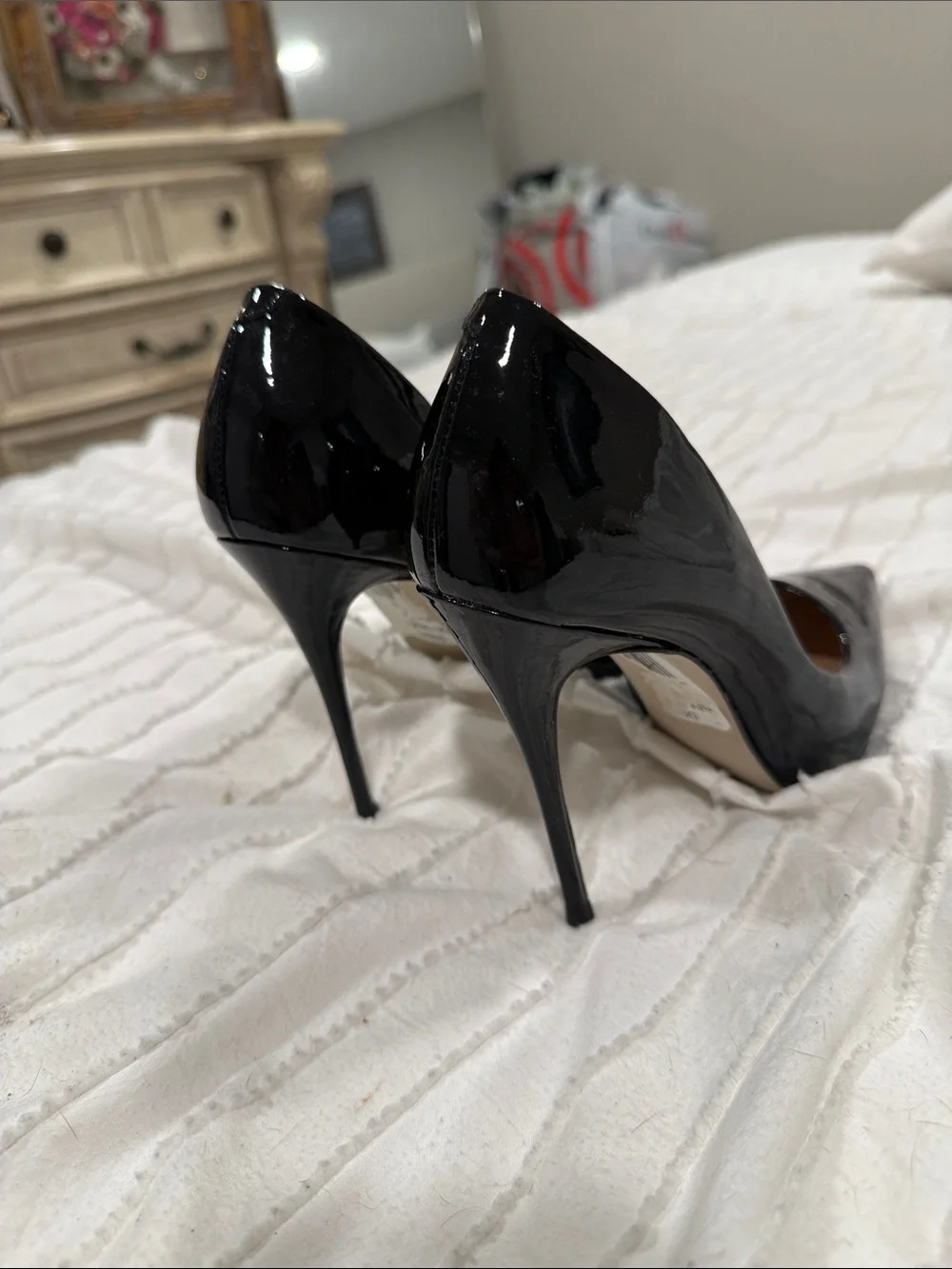 Saks Fifth Avenue Black Patent Pointed-Toe Stiletto Pumps